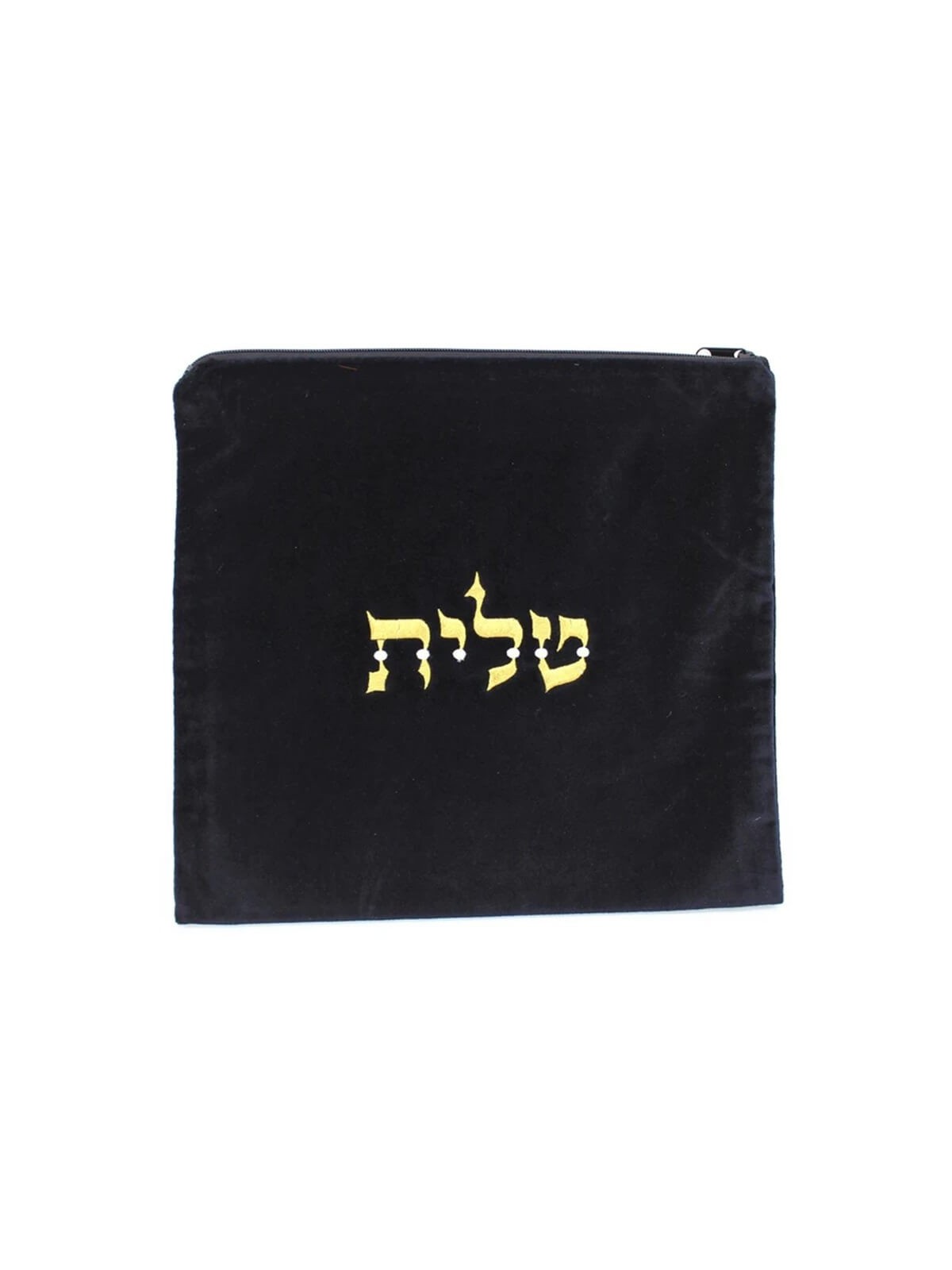 Velvet Tallit and Tefillin Bag - Black | Tallit/Tallis | Judaica